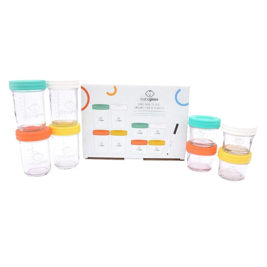 Frascos de vidrio para almacenar comida